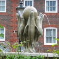 Garden Decorative metal animal garden bronze dolphin outdoor statues